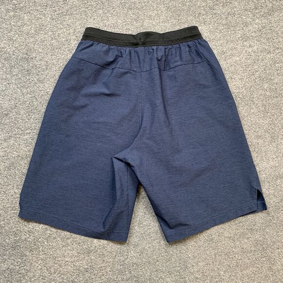Adidas Shorts Men S Small Navy Black Axis Heathered 2.0 Stretch Workout Running - Picture 10 of 14
